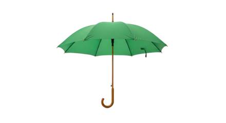 black umbrella isolated on white