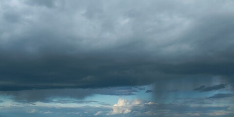 A dramatic cloudscape on an overcast day. Dramatic sky, cloudscape.