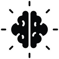 Brain Icon Vector Stock Illustration