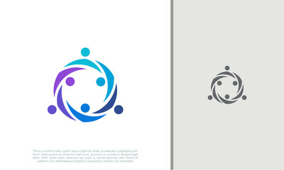 Global Community Logo Icon Elements Template. Community human Logo template vector. Community health care. Abstract Community logo