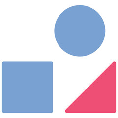 Design Shapes Icon Vector Stock Illustration