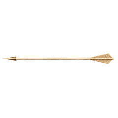 Simple wooden arrow, straight and pointed