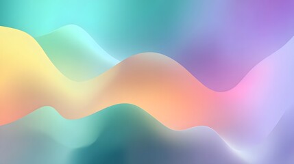 Fototapeta premium Minimalist abstract gradient background with soft colors blending. Smooth color transitions form a flowing abstract landscape. Artistic fluid abstract background.