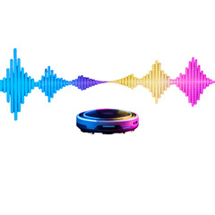 Innovative robotic vacuum cleaner with advanced sound wave visualization technology