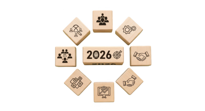 Vision 2026 Teamwork  target success