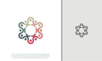 Global Community Logo Icon Elements Template. Community human Logo template vector. Community health care. Abstract Community logo