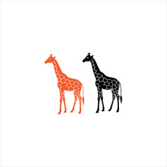 Giraffe silhouette vector