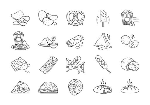 Savory Snack Icons