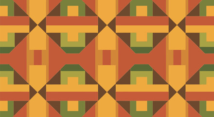 Geometric pattern with squares