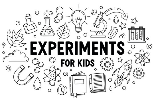 Science experiments for kids: fun educational activities with labs, rockets, and magnets