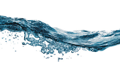 Flowing water, wave, splashes