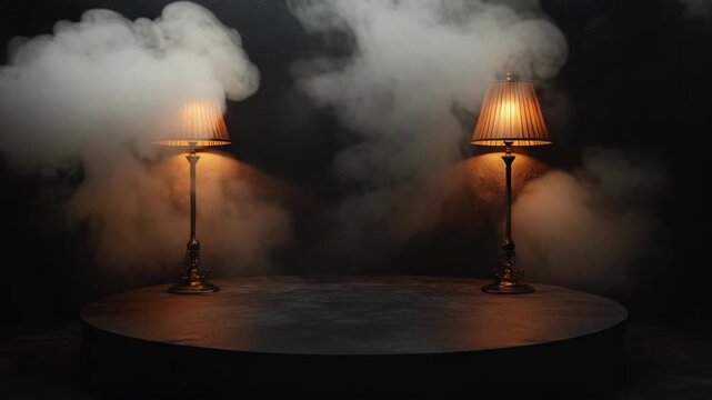 Mystical Tableau in Smoky Atmosphere