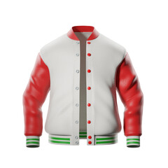 Men's Varsity Jacket Mockup. 3D Illustration