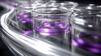 Optical trail macro fiber optic light phenomena glass containers scientific educational creative projects sophisticated abstract imagery representation