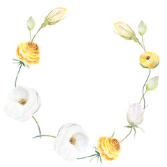 Watercolos flowers  and arrangenents.