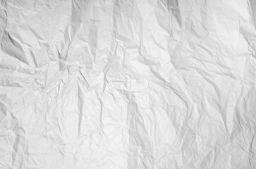 Crumpled White Paper Texture