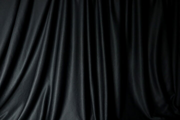 black curtain background