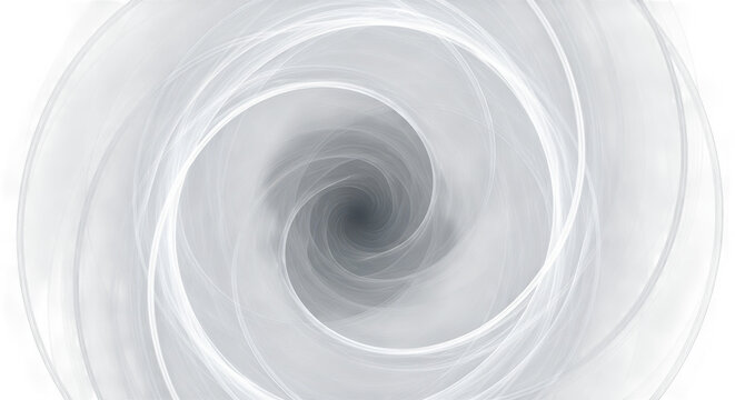 Abstract swirling white light vortex with dark center
