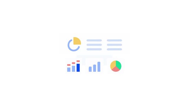 Simple diagram of business data analysis software interface screen