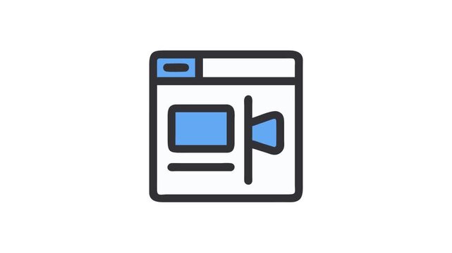 Website Layout Illustration Showing Page Elements With Clear Structure
