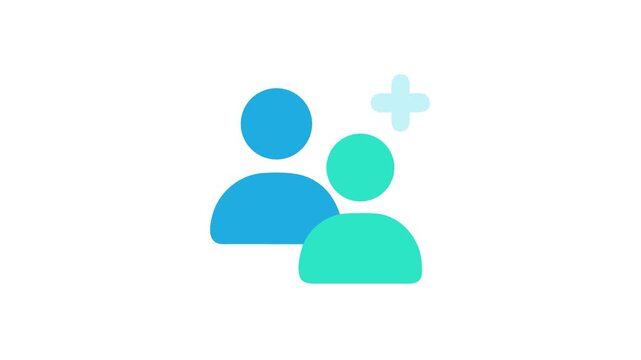 New user onboarding graphic with plus sign icon