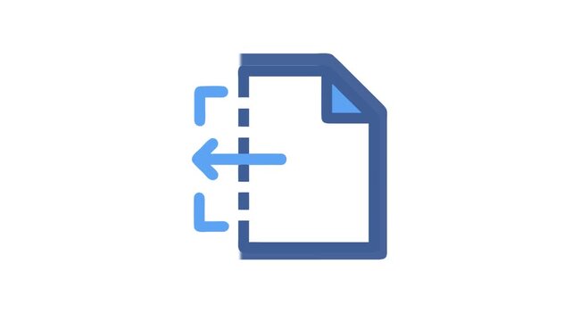 Export data icon indicating file transfer or data exchange