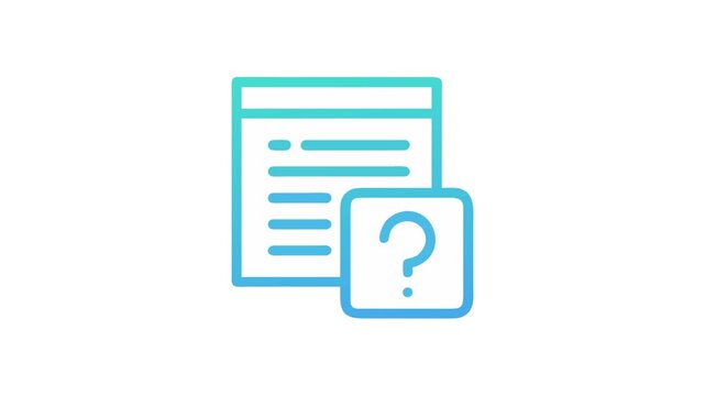 Document with Question Mark Icon for Support Page