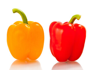 Red and yellow bell peppers