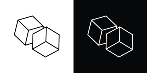 Sugar icon pixel perfect. Outline symbol. Simple linear drawing.