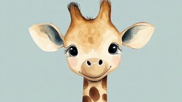Cute Cartoon Giraffe