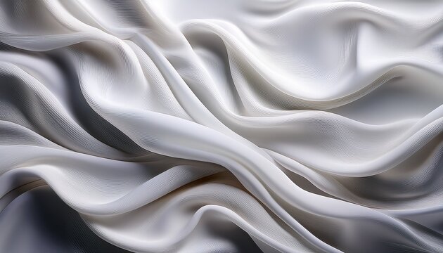 abstract white fabric drape - Powered by Adobe