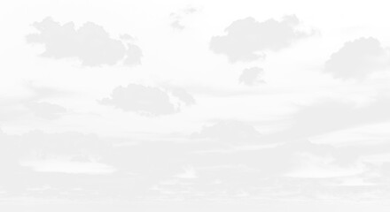 Fototapeta premium Scattered white cloud formation in the sky isolated on transparent background