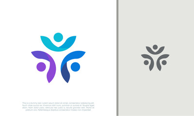 Global Community Logo Icon Elements Template. Community human Logo template vector. Community health care. Abstract Community logo