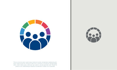 Global Community Logo Icon Elements Template. Community human Logo template vector. Community health care. Abstract Community logo
