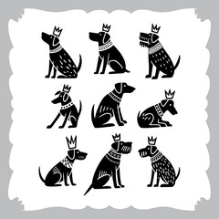 Abstract geometric design with vibrant color palette and clean lines