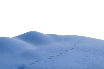 Realistic Blue-Toned Snowdrift PNG &mdash; Winter Snow Surface Isolated Design