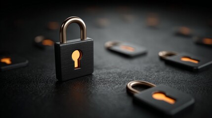 Digital Security Password Protection Symbols