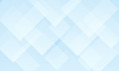 Fototapeta premium Abstract blue background with transparent squares, rhombuses, Wallpaper, simple background for covers, web pages and conferences, business cards. Vector illustration