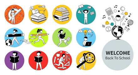 Creative concept vector illustrations showing design, art, and idea generation. Includes teamwork, brainstorming, and creative process elements for modern projects.