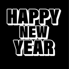 concept, design, 3d, happy, colorful, symbol, illustration, text, word, business, sign, letters, vector, new, year