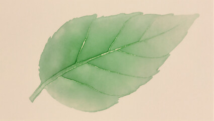 Watercolor leaf artwork showcasing natural beauty and detail
