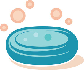 Vector illustration of a soap on transparent background