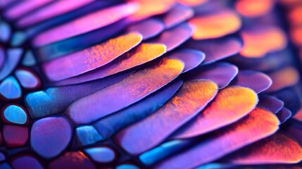 Colorful abstract pattern of textured surface with vivid hues