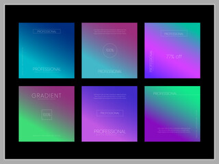 multi color gradient background design sample