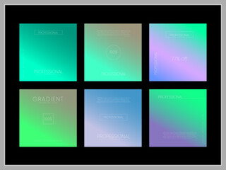 Fototapeta premium multi color gradient background design sample