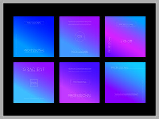 Fototapeta premium multi color gradient background design sample