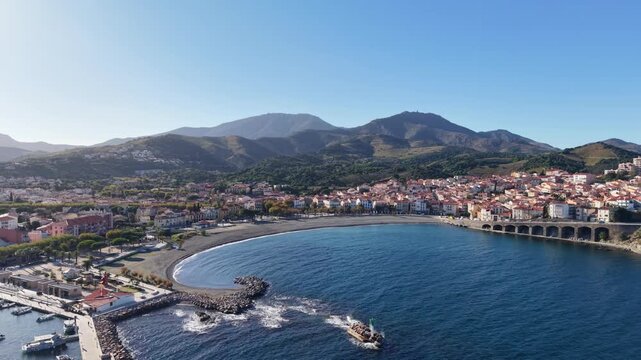 Banyuls sur mer (66650) dans les pyr&eacute;n&eacute;es orientales en Occitanie (France)