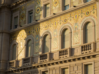 Obraz premium Palace of the Austrian Lieutenancy, Unity of Italy Square, Trieste