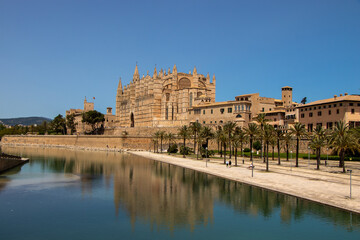 Cathedral of Palma de Mallorca, on the Balearic island of Palma de Mallorca, Spain