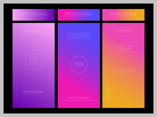 gradient color background set color